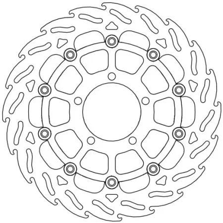 Moto-master Flame Series Floating Brake Rotor (112173)