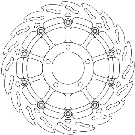 Moto-master Flame Series Floating Brake Rotor (113098)