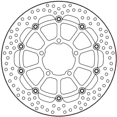 Moto-master Halo Series Floating Brake Rotor (112329)