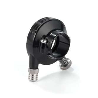 Kustom Tech Deluxe External Throttle Housing For 1 Inch Handlebars In Black Anodised Aluminium (04-033)