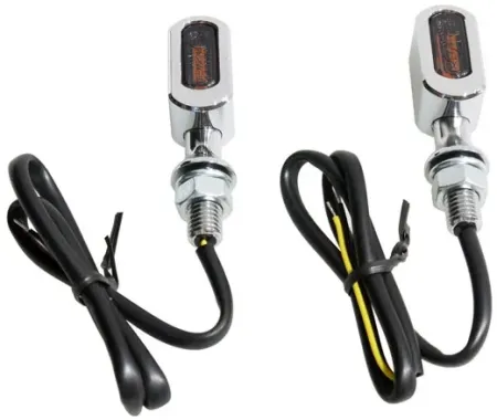 Doss Fastline, Led Turn Signal SET. Chrome, Smoke Lens (78528S)