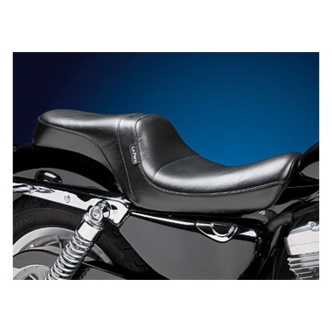 Le Pera Daytona Smooth Foam 2-Up Seat 11 Inch Rider Width in Black For 2004-2020 XL Sportster (Excluding 2007-2009 XL) With 4.5 Gallon Fuel Tank Models (LC-548S)
