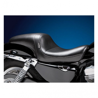 Le Pera Daytona Sport Smooth Foam 2-Up Seat 11 Inch Rider Side Width in Black For 2004-2020 XL Sportster (Excluding 2007-2009 XL) With 3.3 Gallon Fuel Tank Models (LF-542S)