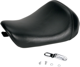 Le Pera Bare Bones LT Smooth Foam Solo Seat 10 Inch Wide in Black For Harley Davidson 2004-2022 XL Sportster (Excluding 2007-2009 XL) With 4.5 Gallon Fuel Tank Models (LC-006)