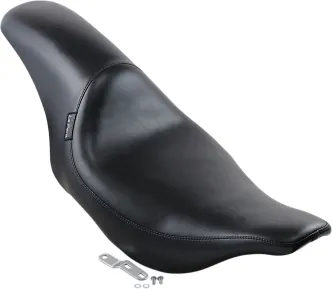 Le Pera Silhouette Foam 2-Up Seat 12 Inch Rider Width in Black For 1997-2001 Touring FLHT, FLHS Models (LN-867)