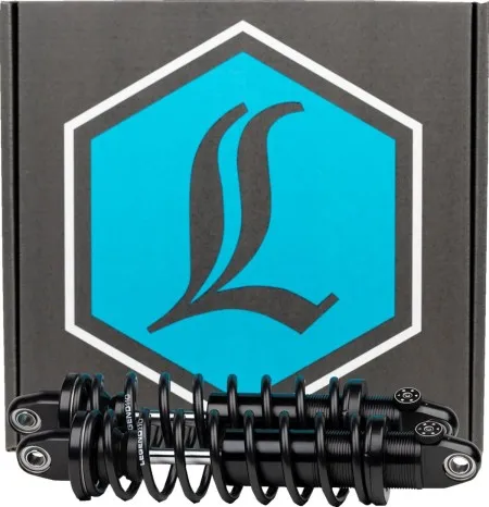 Legend Air Suspension 14 Inch Revo A Heavy Duty Shocks For Harley Davidson 2004-Up Sportster Motorcycles (1310-1123)