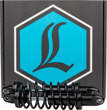 Legend Air Suspension 14 Inch Revo Shocks For Harley Davidson 2004-Up Sportster Motorcycles (1310-1114)