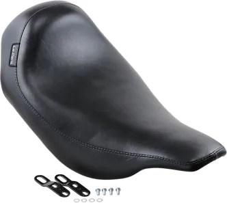 Le Pera Silhouette Smooth Foam Solo Seat 11 Inch Wide in Black For 1997-2001 Touring FLT, FLHT, FLHS Models (LN-857)