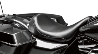 Le Pera Silhouette Smooth Foam Solo Seat 12 Inch Wide in Black For 2008-2023 Touring Models (LK-857)