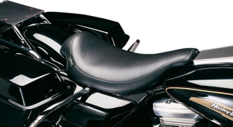Le Pera Silhouette Smooth Foam Solo Seat 12 Inch Wide in Black For 2002-2007 FLHR Road King Models (LH-857RK)