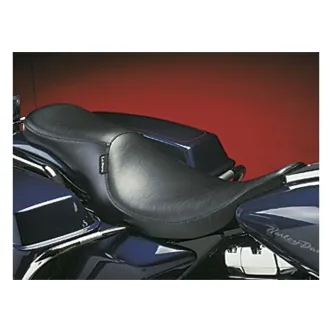 Le Pera Silhouette Foam 2-Up Seat 12 Inch Rider Width in Black For 1997-2001 FLT Touring Models (Excluding FLHR Road King) (LN-847)