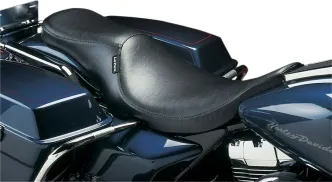 Le Pera Silhouette Foam 2-Up Seat 12 Inch Rider Width in Black For 2002-2007 FLHR Road King Models (LH-847RK)