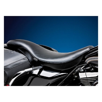 Le Pera King Cobra Smooth Foam 2-Up Seat in Black For 1997-2001 FLHR Models (LN-967RK)