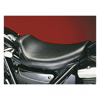 Le Pera Bare Bones Smooth Biker Gel Solo Seat 10.5 Inch Wide in Black For 1982-1994 FXR Models (LG-008)
