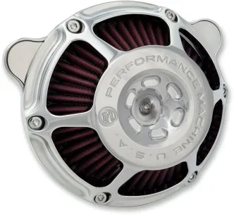 Performance Machine MAX HP Air Cleaner in Chrome Finish For 2016-2017 Softail, 2017 FXDLS, 2008-2016 Touring, Trike (E-Throttle) Models (0206-2081-CH)