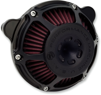 Performance Machine Max HP Air Cleaner in Black Ops Finish For 2016-2017 Touring, 2017 FXDLS, 2008-2016 Touring, Trike (E-Throttle) Models (0206-2081-SMB)