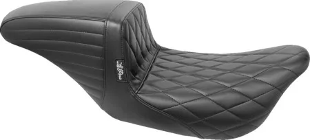 Le Pera KickFlip Daddy Long Legs Seat With Diamond Stitch For Harley Davidson 2008-2025 Touring Models (excl. 23-25 VVT Models) (LK-597DLDM)
