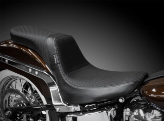 Le Pera Daytona 2 Up Basket Weave Seat For Harley Davidson 2018-2023 Softail Deluxe FLDE & Heritage FLHC Models (LYX-543BW)