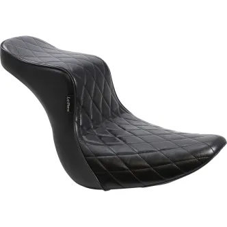 Le Pera Cherokee 2-Up Diamond Seat For Harley Davidson 2018-2023 Softail Sport Glide FLSB & Low Rider FXLR, FXLRS & FXLRST Models (LYR-020DM)