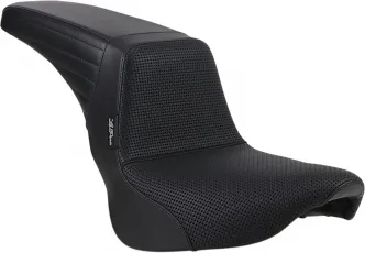 Le Pera KickFlip Basket Weave Seat For Harley Davidson 2018-2023 FXLR Low Rider & FLSB Sport Glide Softail Models (LYR-590BW)