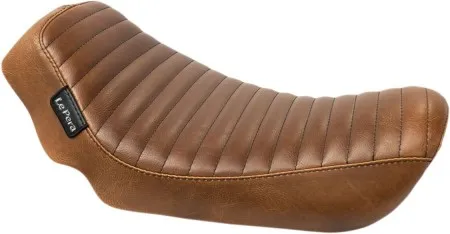 Le Pera Streaker Pleated Solo Seat In Brown For Harley Davidson 2006-2017 Dyna Models (LK-351PTTDV)