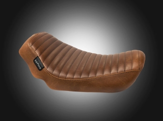 Le Pera Streaker Pleated Solo Seat In Brown For Harley Davidson 2006-2017 Dyna Models (LK-351PTTDV)