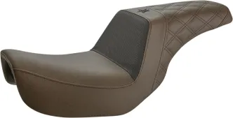 Saddlemen Pro Series Unknown Industries Performance Gripper Seat In Brown For Harley Davidson 2006-2017 Dyna Models (UN06-04-173BR)