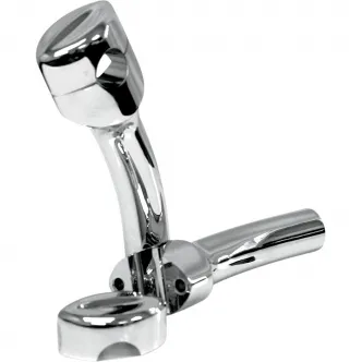 La Choppers 5.5 Inch Smooth Risers in Chrome Finish For 1 Inch Handlebars (LA-7402-05)