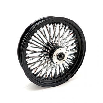 Doss Radial 48 Fat Spoke 3.50 X 16 Dual Flange TUV Front Wheel In Black (ARM098795)