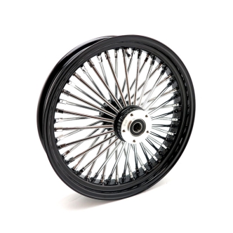 Doss Radial 48 Fat Spoke 3.50 X 18 Dual Flange TUV Front Wheel In Black (ARM998795)