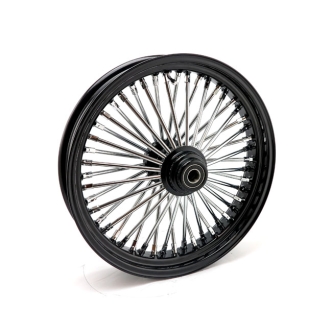 Doss Radial 48 Fat Spoke 3.50 X 18 Single Flange TUV Front Wheel In Black (ARM109795)