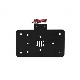 Killer Custom License Plate Holder With LED Light 230mm Wide x 125mm High In Black Finish (LPH-JP)