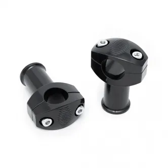 Killer Custom 3 Inch Risers In Black For Harley Davidson Models With 1 1/4 Inch Handlebars (RISER-3IN-32)