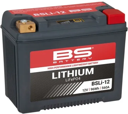 BS Battery BSLi-12 Lithium Battery 560 CCA For 1997-2025 Touring & 2009-2025 Trike Models (360112)