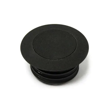 DOSS Pop-Up Non-Vented Left Side Gas Cap in Black Wrinkle Finish For 1996-1999 Harley Davidson Models (75-026B)