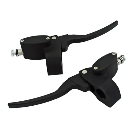 DOSS Handlebar Control Kit 9/16 Hydraulic Clutch & 5/8 Brake Without Switches in Matte Black Powdercoat Finish (63205C)