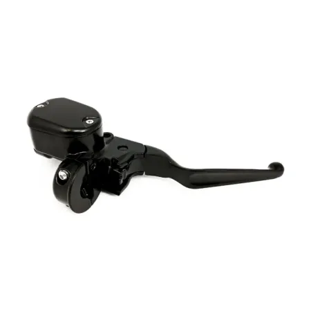 DOSS Handlebar Master Cylinder Assembly 1/2 Inch Bore in Black Finish For 2014-2020 XL Sportster With Single Disc Models (63664B)