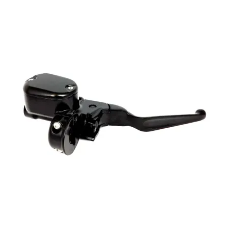 DOSS Handlebar Master Cylinder Assembly 14mm Bore in Black Finish For 2014-2020 XL Sportster With Dual Disc Models (63665B)