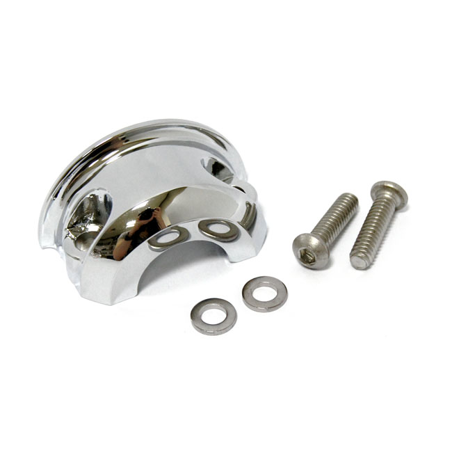 DOSS Handlebar Clutch & Master Cylinder Clamp With Bolts in Chrome