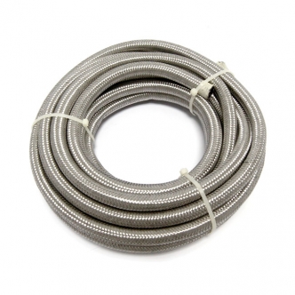 BRAIDED HOSE STAINLESS STEEL OIL LINE FOR HARLEY DAVIDSON AND CHOPPERS 25 FT