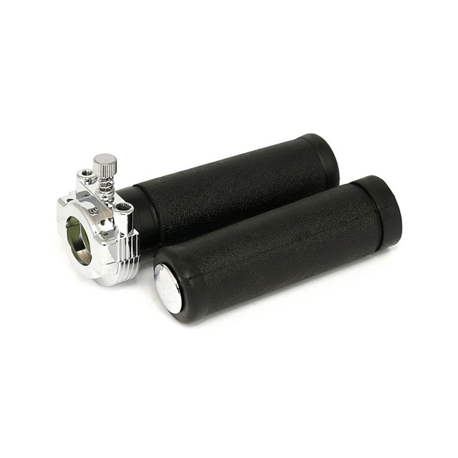 V-Twin Manufacturing Single Cable Throttle Tube Assembly For 1" Bars 35-0253