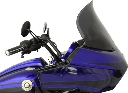 Klock Werks 14 Inch Flare Bagger Windshield in Dark Smoke Finish For 1999-2013 FLTR, FLTRX Models (KWW-01-0257)