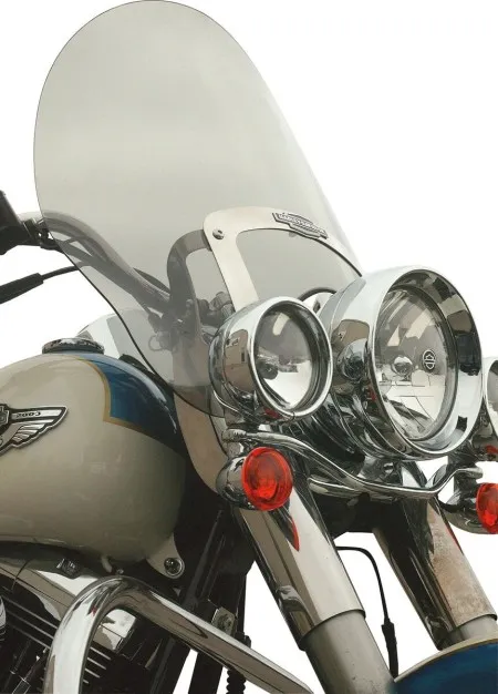 Klock Werks 17 Inch Flare Billboard Windshield in Tinted Finish For For 1986-2017 Softail & 2015-2025 Freewheeler With OEM King-Size Windshield Models (KWW-02-0236)