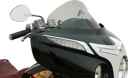Klock Werks 10 Inch Tall Flare Windshield in Tinted Finish For 2014-2025 Indian Chieftain & Roadmaster Models (KWW-04-0039)