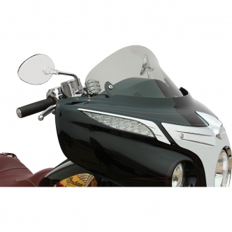 Klock Werks 10 Inch Tall Flare Windshield in Tinted Finish For 2014-2020 Indian Chieftain, 2015-2020 Indian Roadmaster Models (KW05-05-0039)