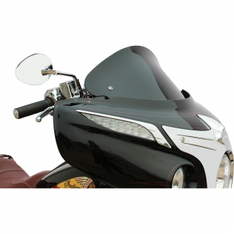 Klock Werks 10 Inch Tall Flare Windshield in Black Finish For 2014-2020 Indian Chieftain, 2015-2020 Indian Roadmaster Models (KW05-05-0041)