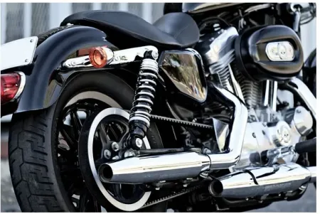 Progressive Suspension 412 Cruise 12.5 Inch Heavy Duty Shocks in Chrome Finish For 2004-2020 XL Sportster Models (412CRZ-4064C)
