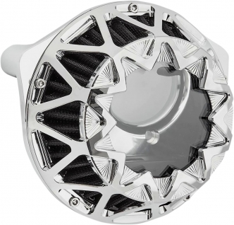 Arlen Ness Crossfire Air Cleaner In Chrome For Harley Davidson 2018-2023 Softail, 2017-2023 Touring & 2017-2023 Trike Models (600-048)