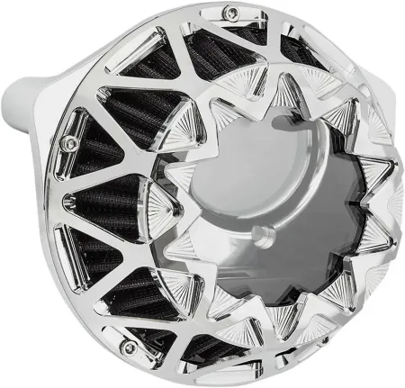 Arlen Ness Crossfire Air Cleaner In Chrome For Harley Davidson 2016-2017 Softail, 2017 FXDLS & 2008-2016 Touring/Trike Models (E-Throttle) (600-049)