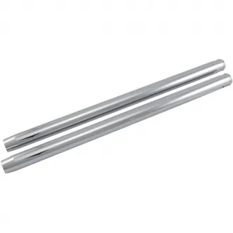 Custom Cycle +6 Inch Over Size 29 1/4 Inches OAL 35mm Fork Tubes in Chrome Finish For 1983-1986 XL Sportster, 1984-1985 FX Models (T1334)